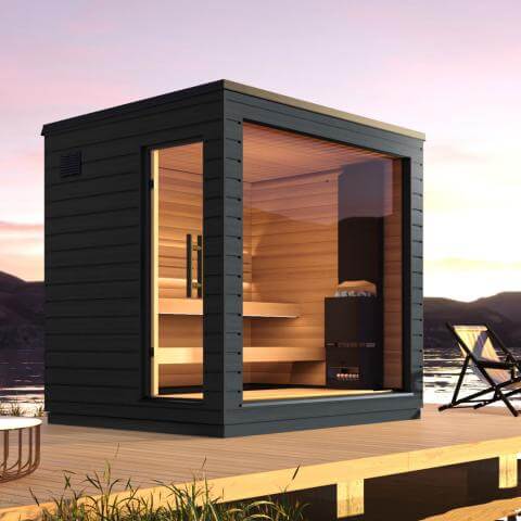 SaunaLife Model G6 Pre-Assembled Outdoor Home Sauna